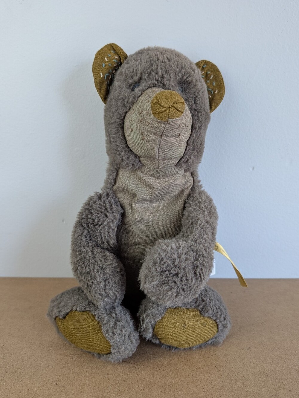 Brown Moulin Roty Plush Bear Toy
